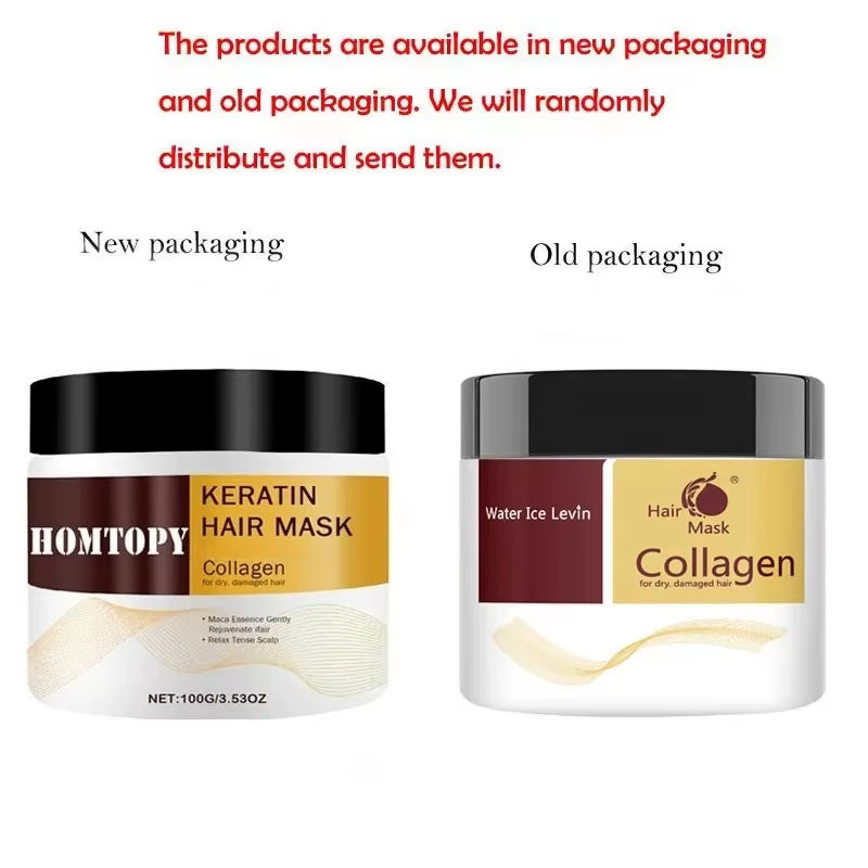 Collagen Hair Care Deep Repair Conditioning Moroccan Argan Oil Hair Mask Essencefor Dry Damaged Hair Repair Revitalize Hair Care